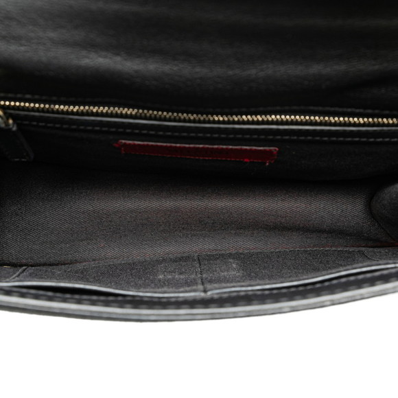 Valentino Rockstud Chain Shoulder Bag Black Leather Women's - Picture 5 of 8